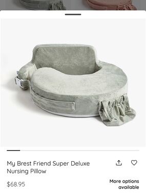 Nursing & Support Pillow for baby– Mint Green